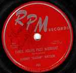 Cover of Three Hours Past Midnight / Ruben, 1956, Shellac