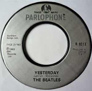 The Beatles – Yesterday (1965, Vinyl) - Discogs