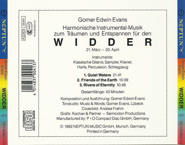 baixar álbum Gomer Edwin Evans - Harmonische Instrumental Musik Zum Träumen Und Entspannen Für Den Widder