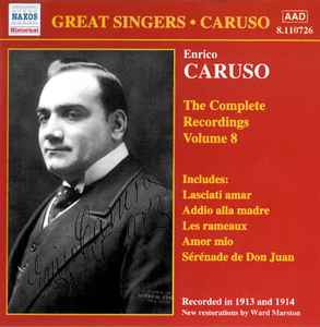 Enrico Caruso - The Complete Recordings Volume 8 album cover