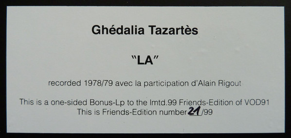 ladda ner album Ghédalia Tazartès - Works 1977 79