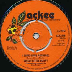 Sweet Little Bunty - I (Who Have Nothing) album cover