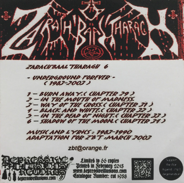 descargar álbum Zarach' Baal' Tharagh' - Underground Forever 1983 2003 Demo 6