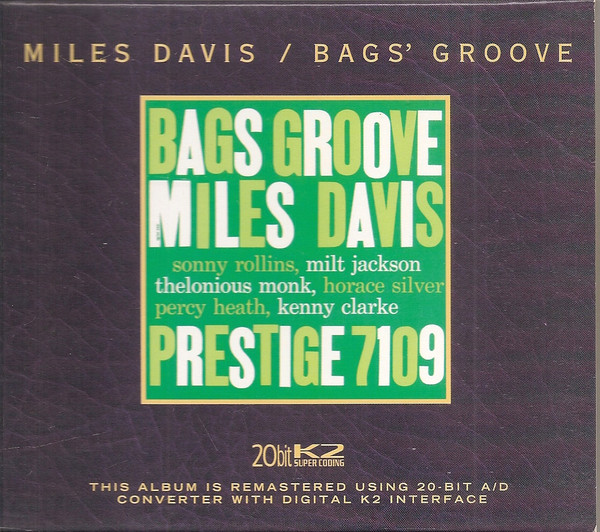 Miles Davis - Bags Groove (Mono) (Analogue Productions) - Welcome to  Harmonie Audio