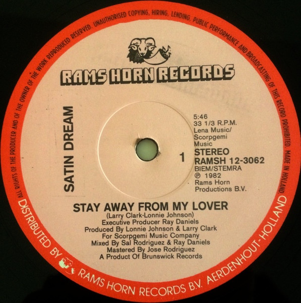 Satin Dream – Stay Away From My Lover (1982, Vinyl) - Discogs