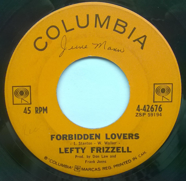 télécharger l'album Lefty Frizzell - Forbidden Lovers A Few Steps Away