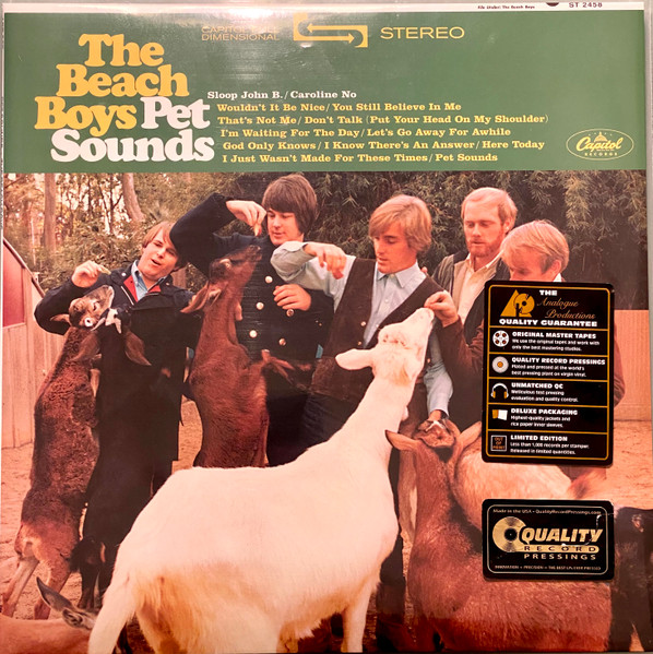 The Beach Boys – Pet Sounds (2021, 180 Gram, Vinyl) - Discogs