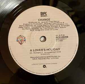 Change – A Lover's Holiday (1980, Vinyl) - Discogs