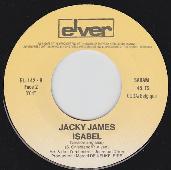last ned album Jacky James - Isabelle