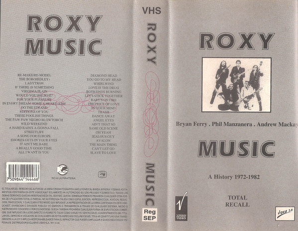 Roxy Music – Total Recall: A History 1972-1982 (1990, Digital