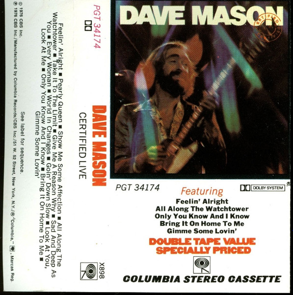 Dave Mason - Certified Live | Releases | Discogs