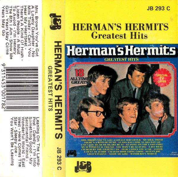 Herman's Hermits – Greatest Hits (1980, Vinyl) - Discogs