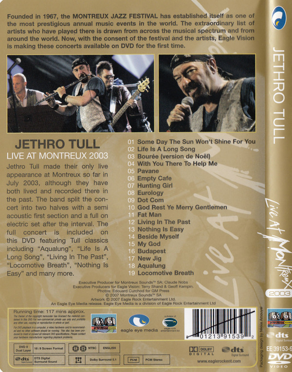 Jethro Tull - Live At Montreux 2003 | Eagle Eye Media (EE 39153-9) - 2