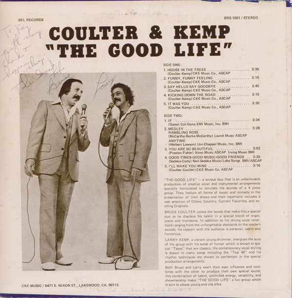 descargar álbum Coulter & Kemp - The Good Life