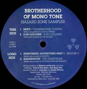 Various - Brotherhood Of Mono Tone - Hazard Zone Sampler album cover