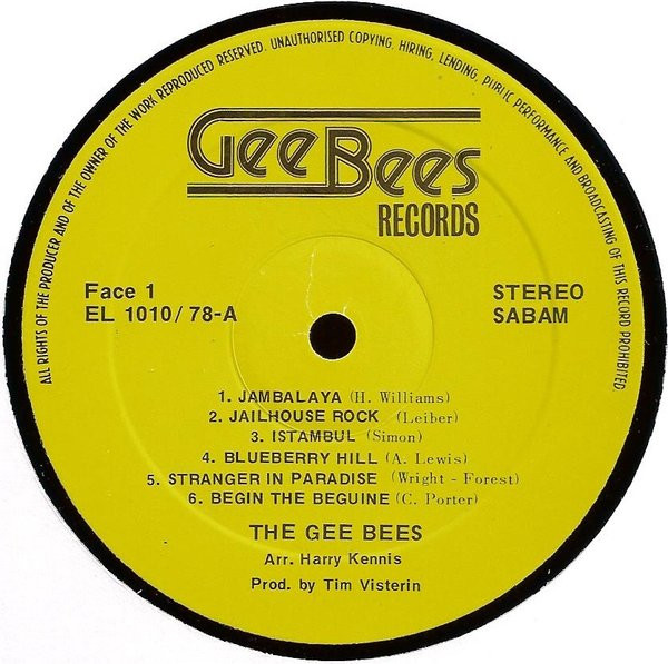 télécharger l'album The Gee Bees - 1958 1978