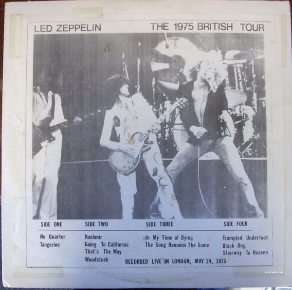 Led Zeppelin – The 1975 British Tour (Vinyl) - Discogs