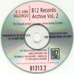 Cover of B12 Records Archive Vol. 2, 2008-12-00, CDr