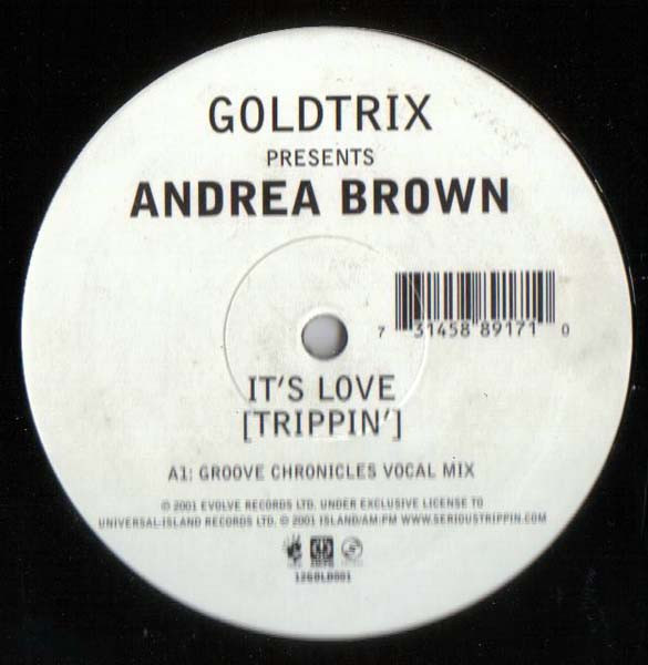 Goldtrix Presents Andrea Brown – It's Love (Trippin) (2002, Card 