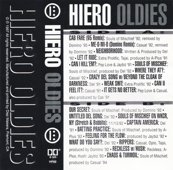 Hieroglyphics Hiero Oldies 1997 Cassette Discogs