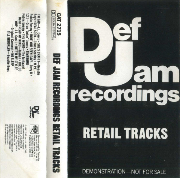 Def Jam Recordings Retail Tracks (1987, Vinyl) - Discogs