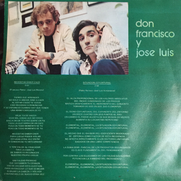 Album herunterladen Don Francisco Y Jose Luis - Necesitas Saber Caer