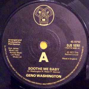 Geno Washington - Soothe Me Baby album cover