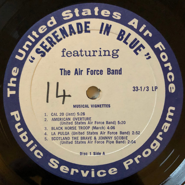 lataa albumi United States Air Force Band - Serenade In Blue Featuring The Air Force Band Program No 14