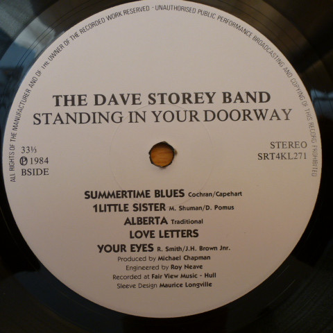 descargar álbum The Dave Storey Band - Standing In Your Doorway