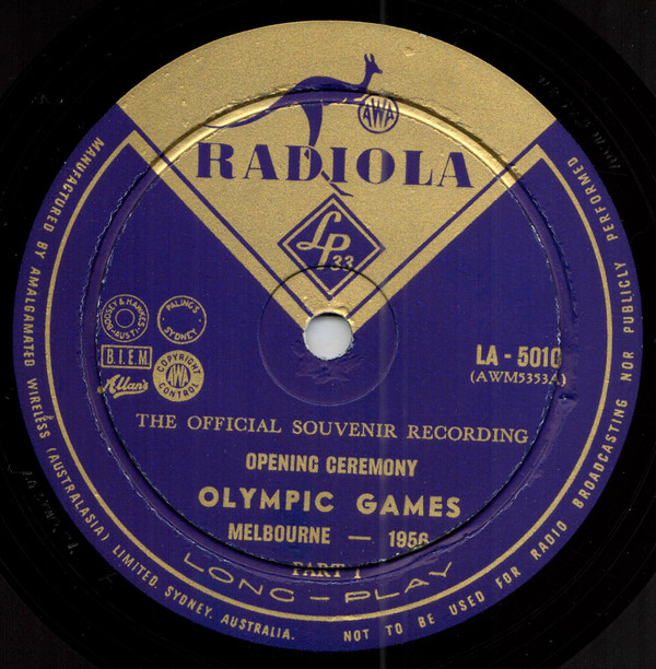 Album herunterladen No Artist - Opening Ceremony Olympic Games Melbourne 1956