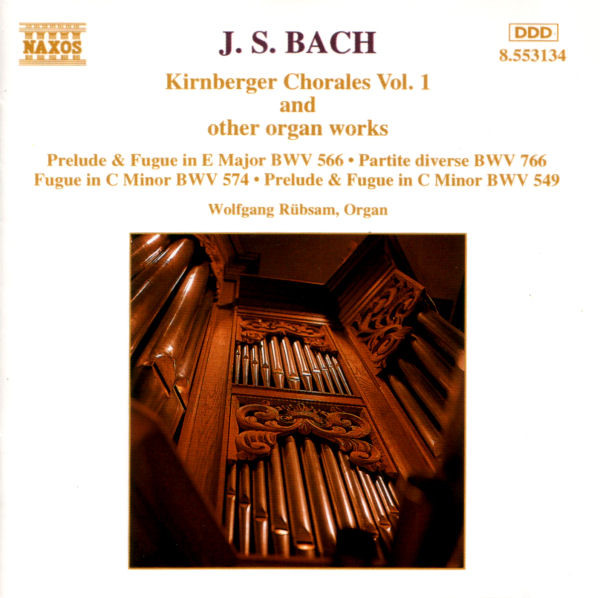 lataa albumi J S Bach Wolfgang Rübsam - Kirnberger Chorales Vol 1 And Other Organ Works