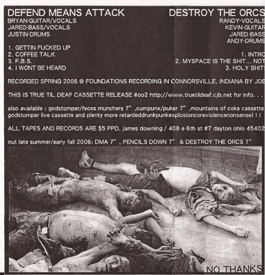 last ned album Defend Means Attack Destroy The Orcs - Split Tape