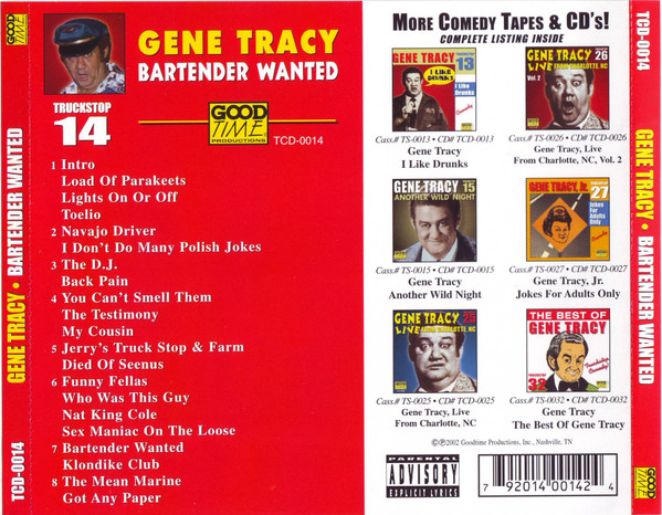 last ned album Gene Tracy - Bartender Wanted Truckstop 14