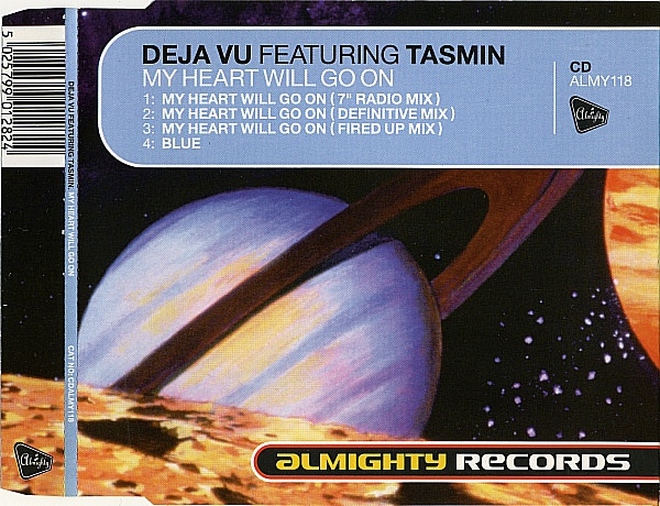 Deja Vu Featuring Tasmin – My Heart Will Go On (1998, CD) - Discogs