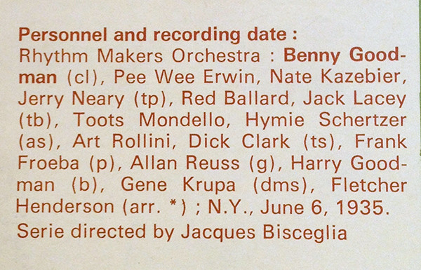 lataa albumi Benny Goodman - Archive Of Jazz Volume 35 Benny Goodman 1935