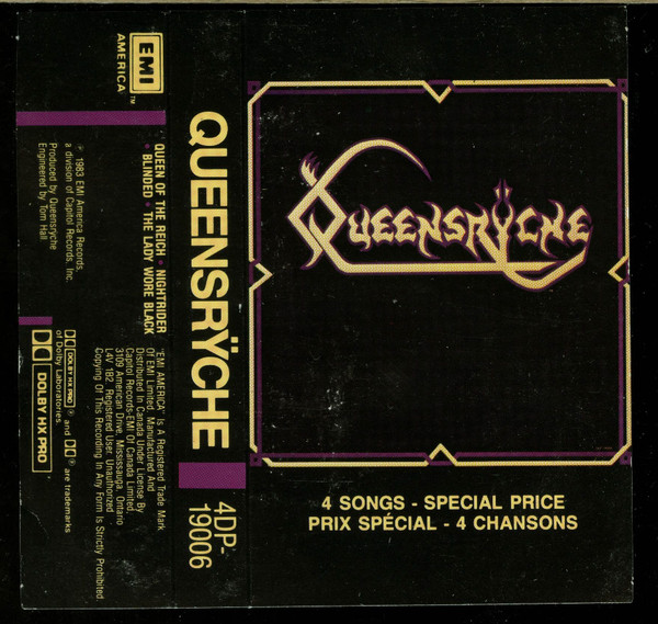 Queensrÿche – Queensrÿche (1983, Cassette) - Discogs