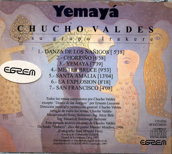 Album herunterladen Chucho Valdes Y Su Grupo Irakere - Yemayá