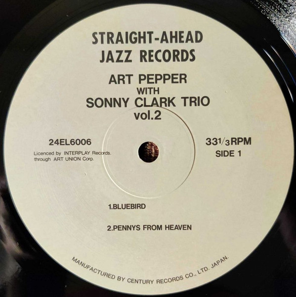 télécharger l'album Art Pepper With Sonny Clark Trio - Art Pepper With Sonny Clark Trio Vol 2