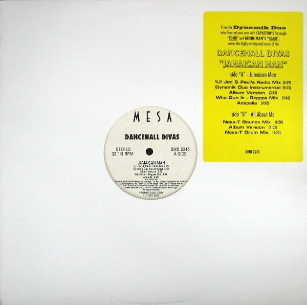 Dancehall Divas – Jamaican Man (1995, Vinyl) - Discogs