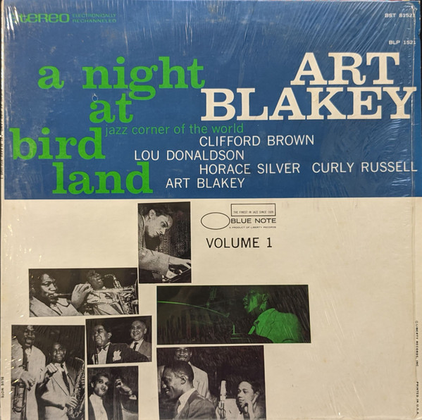 Art Blakey Quintet – A Night At Birdland Volume 1 (1971, Vinyl