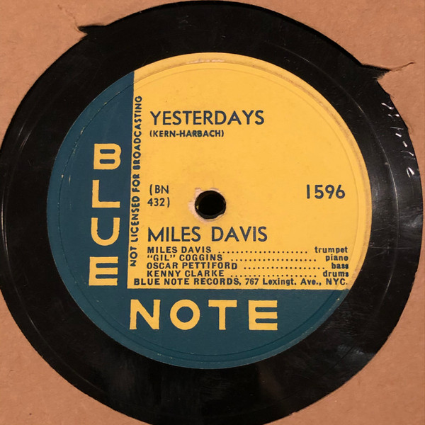 The Miles Davis Sextet / Miles Davis – Chance It / Yesterdays