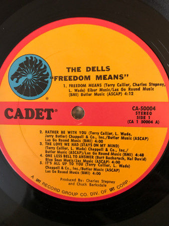 The Dells – Freedom Means.... (1971, Vinyl) - Discogs
