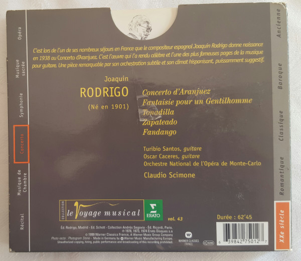 ladda ner album Joaquín Rodrigo - Concerto DAranjuez Pièces Pour guitare