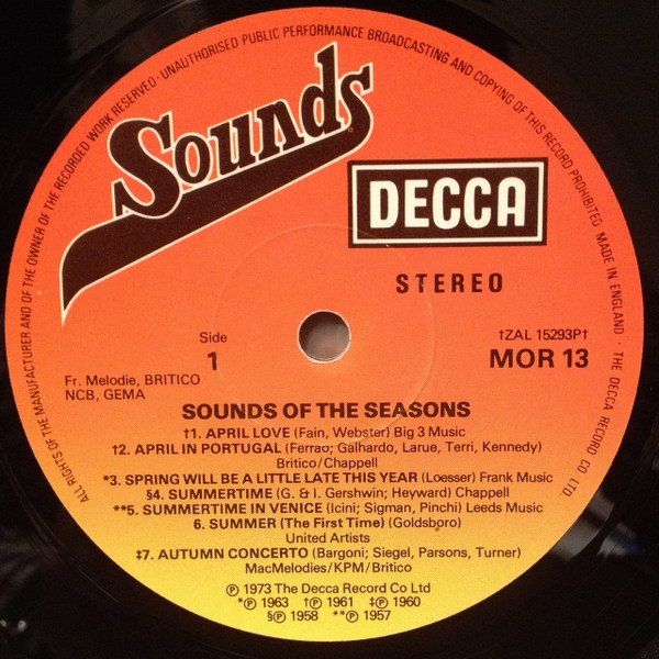 lataa albumi Various - Sounds Of The Seasons