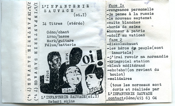 L'Infanterie Sauvage – Oi! (1984, Cassette) - Discogs