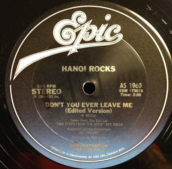 Hanoi Rocks – Don't You Ever Leave Me (1984
