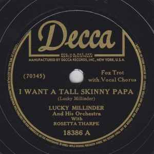 Lucky Millinder And His Orchestra - I Want A Tall Skinny Papa / Shout, Sister, Shout! album cover