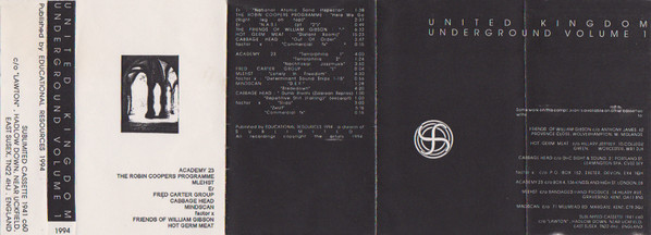 lataa albumi Various - United Kingdom Underground Volume 1