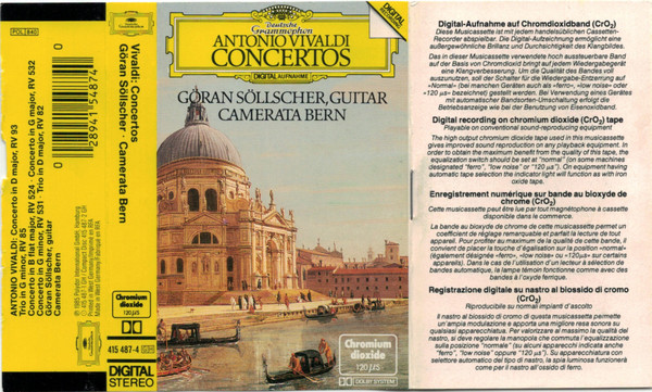 baixar álbum Antonio Vivaldi, Göran Söllscher, Camerata Bern - Concertos
