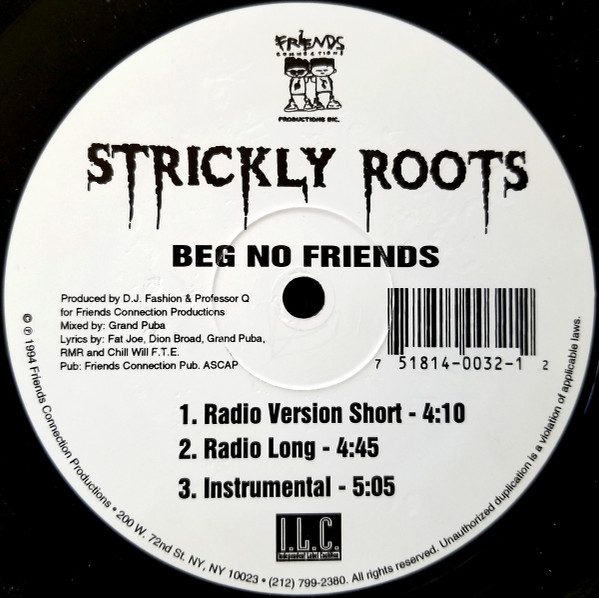Strickly Roots – Beg No Friends (1994, CD) - Discogs